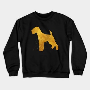 Airedale Terrier dog golden art Crewneck Sweatshirt